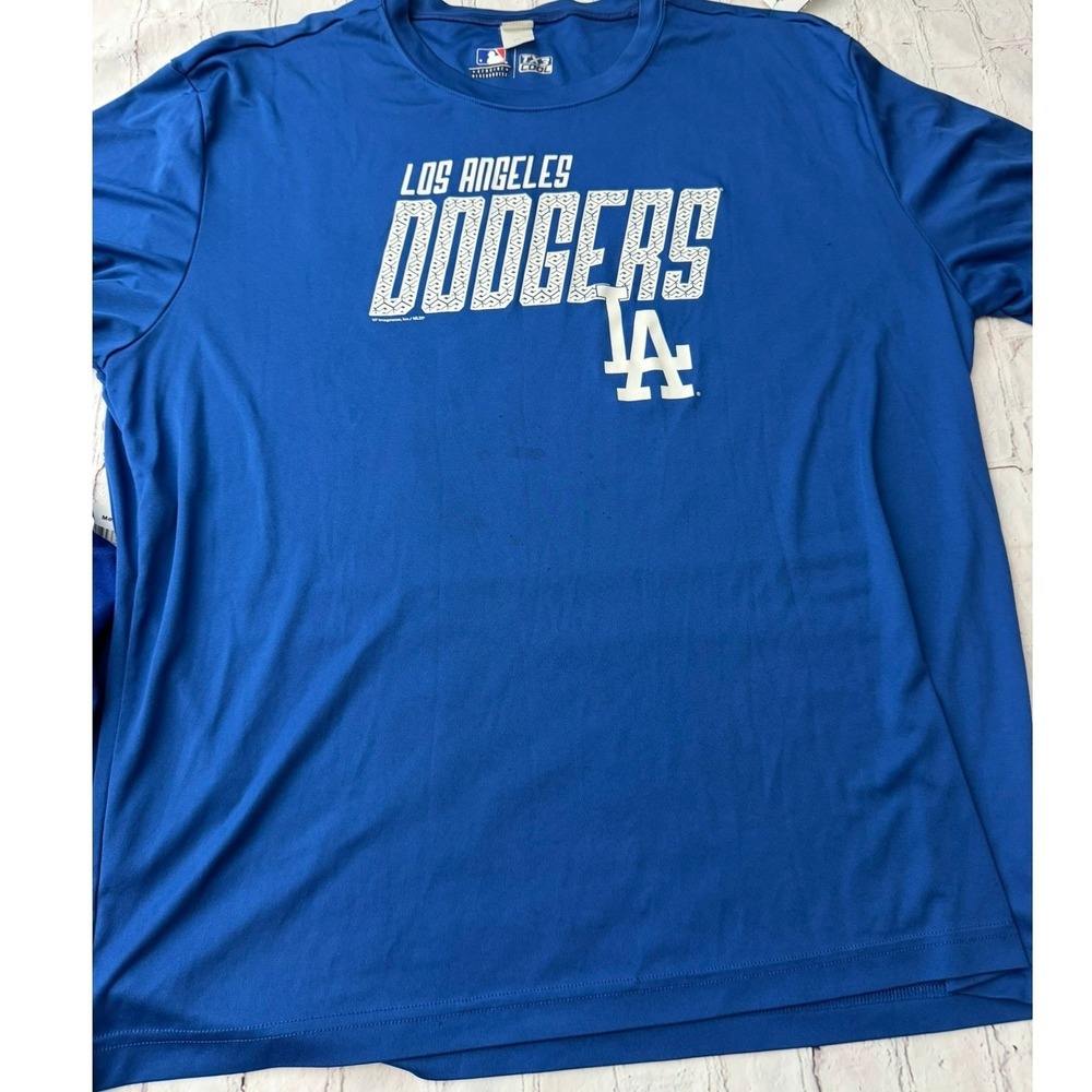 MLB Los Angeles Dodgers Sport-Tek TX3 COOL Blue Performance Shirt Mens 2XL